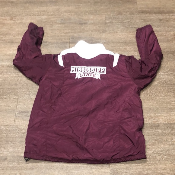 ⬇️⭐️ adidas Mississippi State University Collegiate Men’s Windbreaker Jacket - Picture 13 of 13